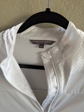 Schockemohle Penelope Women's White Perforated Show Shirt XS